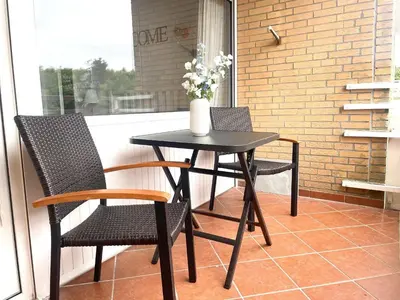 Ein Balkon oder eine Terrasse in der Unterkunft Haus Frauenpreiss FeWo 404