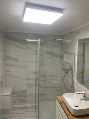 Ein Badezimmer in der Unterkunft Studio-Apartment Nr. 59 im strandnahen Haus Frauenpreiss