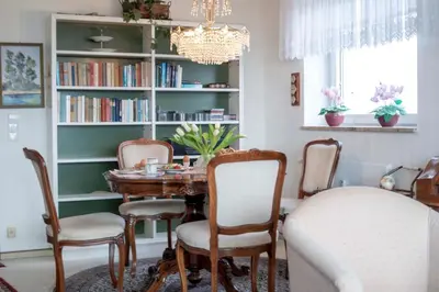 Die Bibliothek in der Ferienwohnung