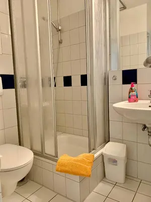 Ein Badezimmer in der Unterkunft de Bülk