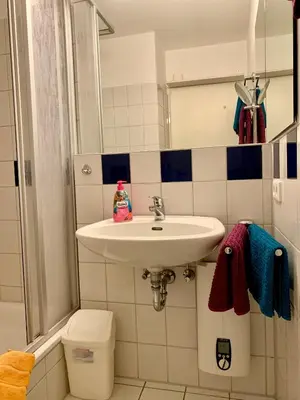 Ein Badezimmer in der Unterkunft de Bülk