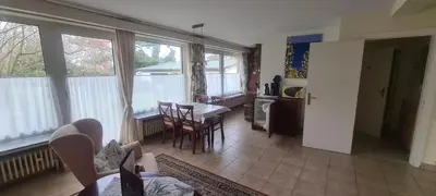 Ein Sitzbereich in der Unterkunft Appartementhaus 