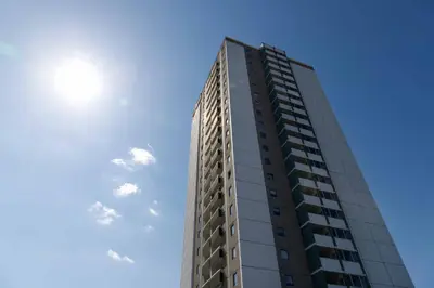 Das Gebäude in dem sich die Ferienwohnung befindet