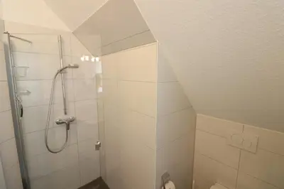 Ein Badezimmer in der Unterkunft Ferienhaus im Angerdorf