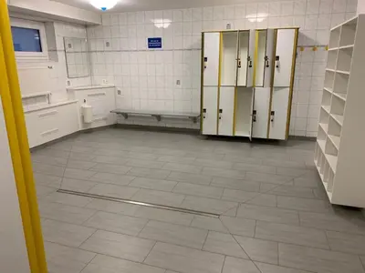 Ein Badezimmer in der Unterkunft Knechtsand 402