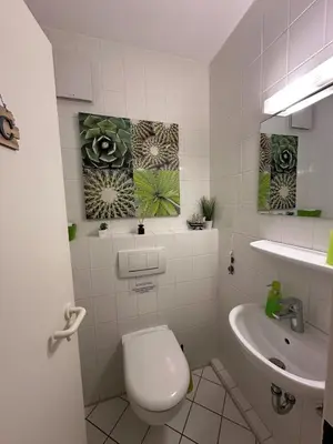 Ein Badezimmer in der Unterkunft Knechtsand 402