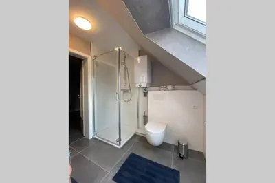 Ein Badezimmer in der Unterkunft Ferienwohnung Zwischen Eider u. Elbe