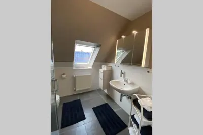 Ein Badezimmer in der Unterkunft Ferienwohnung Zwischen Eider u. Elbe
