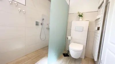 Ein Badezimmer in der Unterkunft Wattn Traum 1