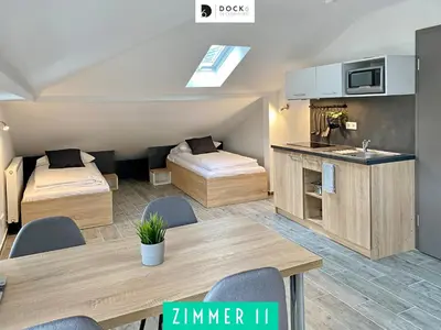 Küche/Küchenzeile in der Unterkunft Dock 6 - Cuxhaven