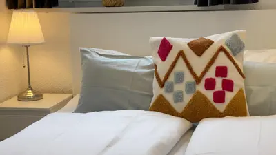 Ein Bett oder Betten in einem Zimmer der Unterkunft Haus Wattn Traum Whg 1 - Wunderschöne luxuriöse Ferienwohnung für bis zu 6 Personen