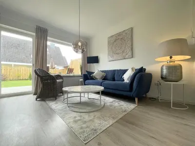 Ein Sitzbereich in der Unterkunft Seequartier 2
