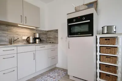 Küche/Küchenzeile in der Unterkunft Seequartier 2