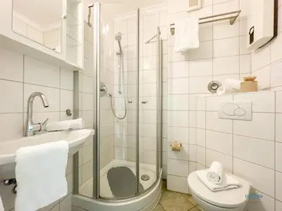 Ein Badezimmer in der Unterkunft Strandappartement 15 Haus Kehrwieder