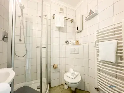 Ein Badezimmer in der Unterkunft Strandappartement 15 Haus Kehrwieder