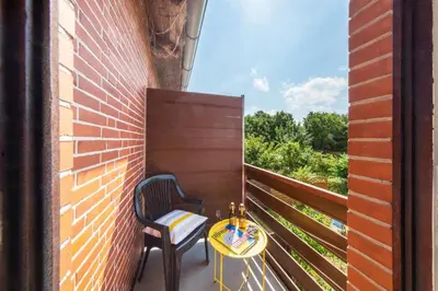 Ein Balkon oder eine Terrasse in der Unterkunft Henrieke