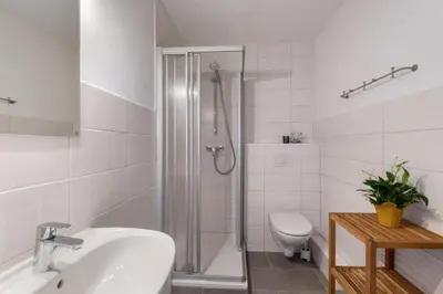 Ein Badezimmer in der Unterkunft Wiebke