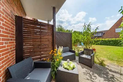 Ein Garten an der Unterkunft Johanne