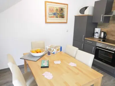 Küche/Küchenzeile in der Unterkunft Haus Itjen Grün 1