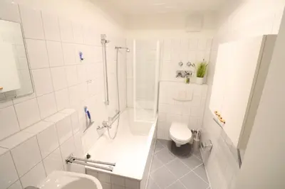 Ein Badezimmer in der Unterkunft Nordseebrandung D2.6
