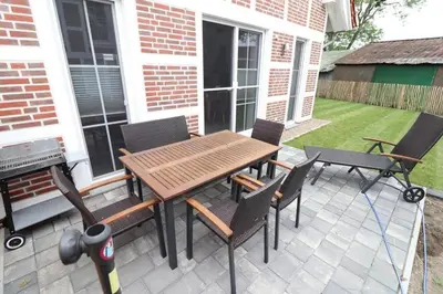 Ein Patio oder anderer Außenbereich in der Unterkunft Ferienhaus im Angerdorf