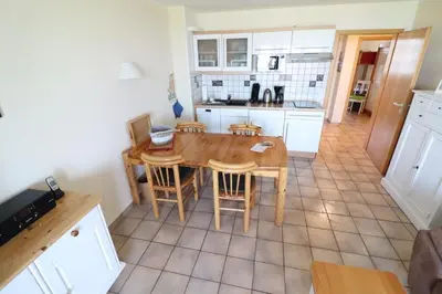 Küche/Küchenzeile in der Unterkunft Horizont Wohnung 3
