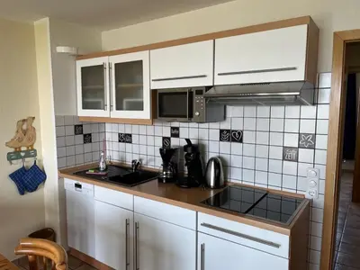 Küche/Küchenzeile in der Unterkunft Horizont Wohnung 3