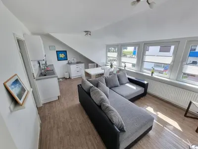 Küche/Küchenzeile in der Unterkunft Haus Itjen 5 Watt'nblick