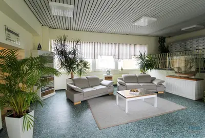 Ein Sitzbereich in der Unterkunft Haus Frauenpreis Wohnung 68