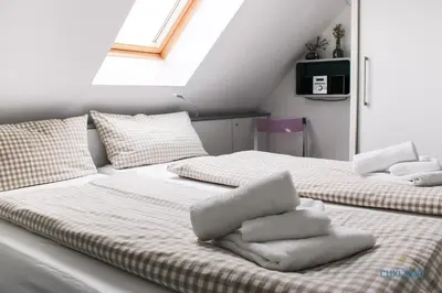 Ein Bett oder Betten in einem Zimmer der Unterkunft Residenz Hohe Lith Wohnung 34 Haus 3