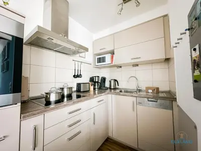 Küche/Küchenzeile in der Unterkunft Residenz Hohe Lith Wohnung 34 Haus 3