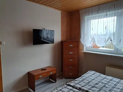 TV/Unterhaltungsangebot in der Unterkunft Ferienwohnung Lefering Stiftung