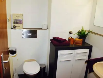 Ein Badezimmer in der Unterkunft Jan am Strand 315