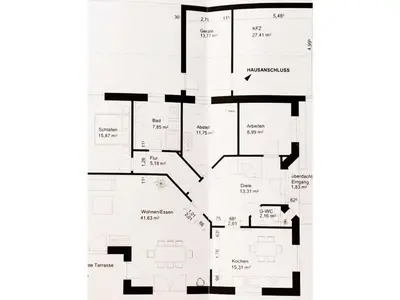Grundriss der Unterkunft Ferienhaus Große Freiheit