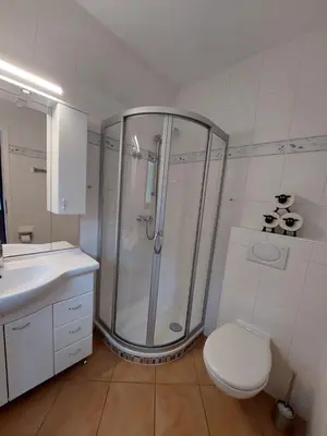 Ein Badezimmer in der Unterkunft Am Ringwall 15