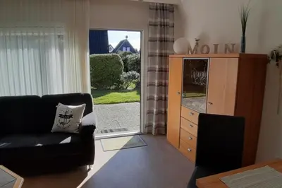 Ein Sitzbereich in der Unterkunft Am Ringwall 11