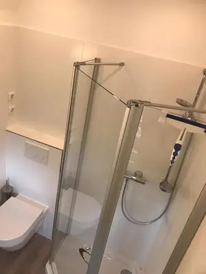 Ein Badezimmer in der Unterkunft Am Ringwall 31