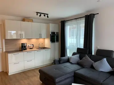 Küche/Küchenzeile in der Unterkunft Residenz 32 Wohnung 4