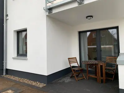 Ein Balkon oder eine Terrasse in der Unterkunft Residenz 32 Wohnung 4