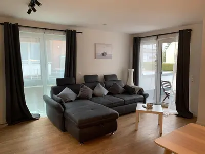 Ein Sitzbereich in der Unterkunft Residenz 32 Wohnung 4