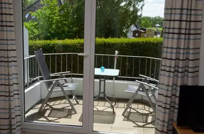 Ein Balkon oder eine Terrasse in der Unterkunft Oasis 05