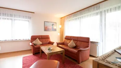 Ein Sitzbereich in der Unterkunft Haus Kerstin Duhnen Wohnung 8