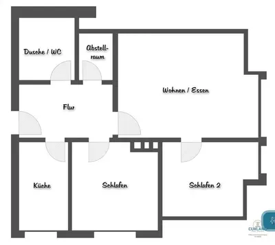 Grundriss der Unterkunft Haus Kerstin Duhnen Wohnung 10