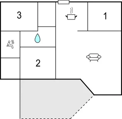 Grundriss der Unterkunft Friedrichskoog-Strandpark 15