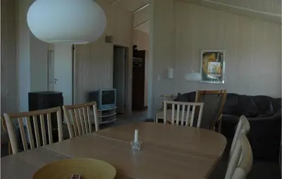 Ein Sitzbereich in der Unterkunft Friedrichskoog-Strandpark 20