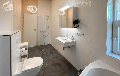 Ein Badezimmer in der Unterkunft Friedrichskoog-Strandpark 4