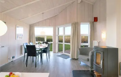 Ein Sitzbereich in der Unterkunft Friedrichskoog-Strandpark 9