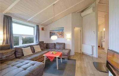 Ein Sitzbereich in der Unterkunft Friedrichskoog-Strandpark 17