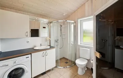 Ein Badezimmer in der Unterkunft Friedrichskoog-Deichblick 16