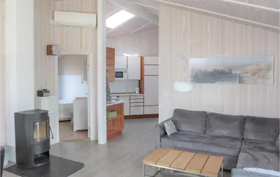 Küche/Küchenzeile in der Unterkunft Friedrichskoog-Strandpark 5